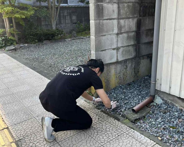胸キュン！GOMI拾いの様子_さくら通り整形外科クリニック